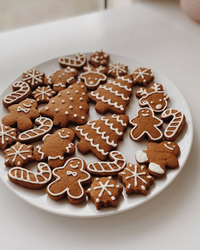 Weihnachtsplätzchen und Lebkuchen backen